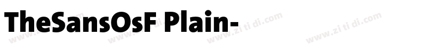 TheSansOsF Plain字体转换